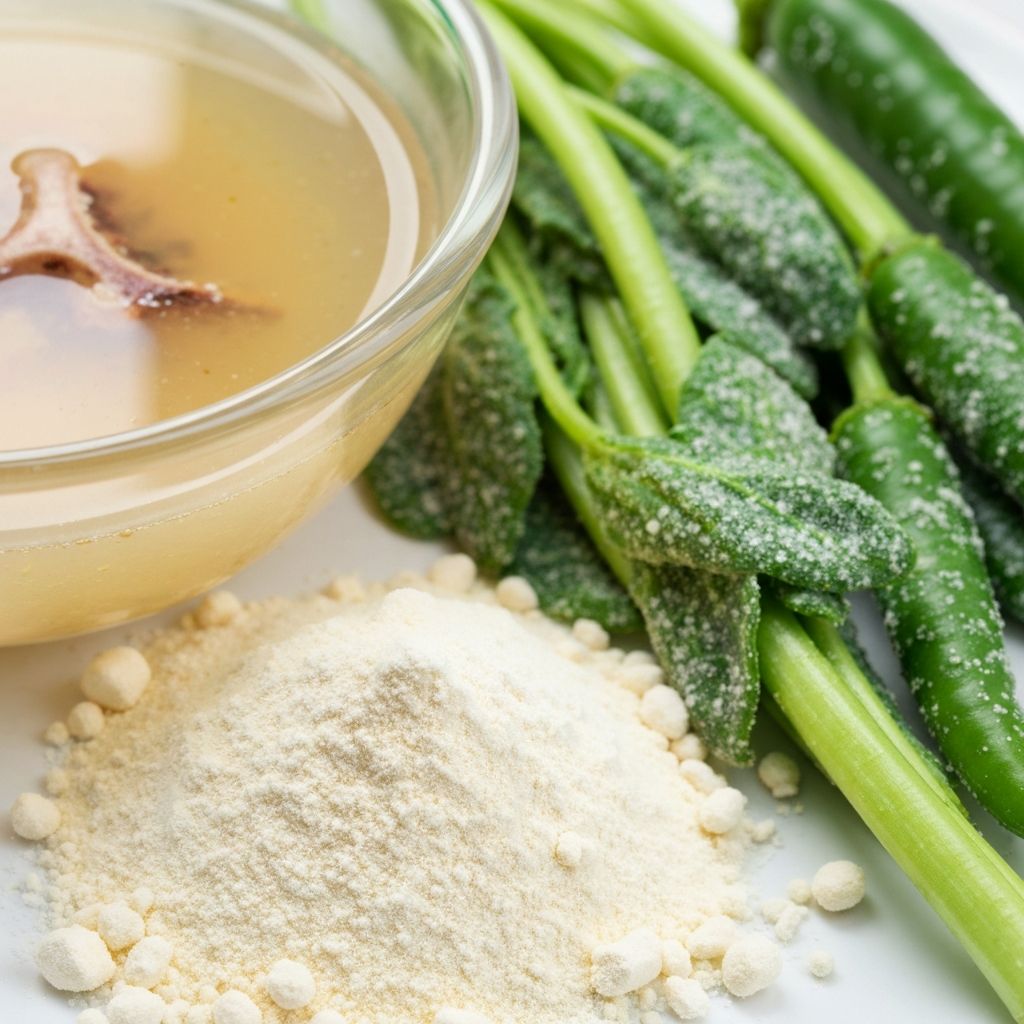 Collagen powder and collagen-rich foods